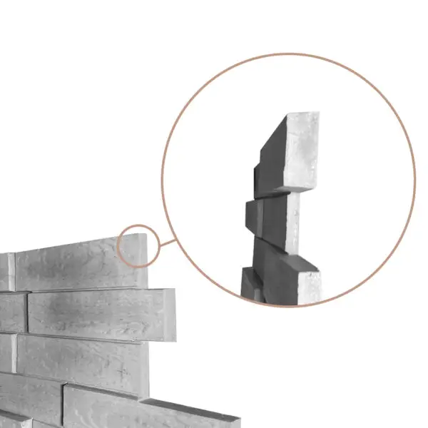 Panneau mural décoratif en GRC / GRG au motif géométrique effet boismoderne, idéal pour sublimer vos façades et intérieurs avec élégance et durabilité.