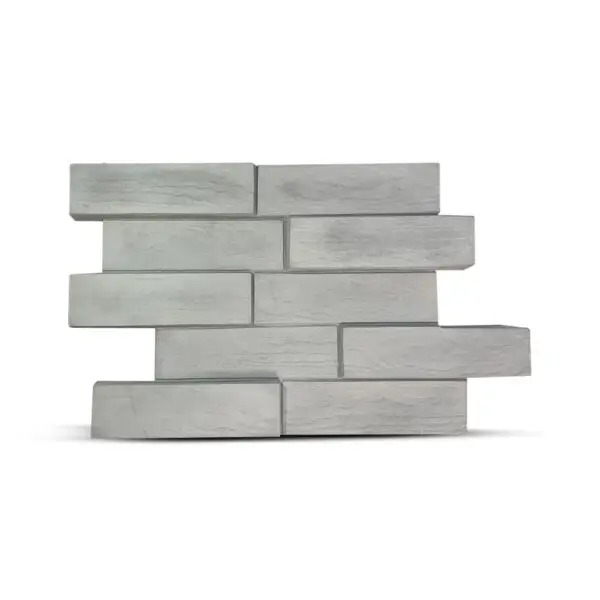 Panneau mural décoratif en GRC / GRG au motif géométrique effet boismoderne, idéal pour sublimer vos façades et intérieurs avec élégance et durabilité.