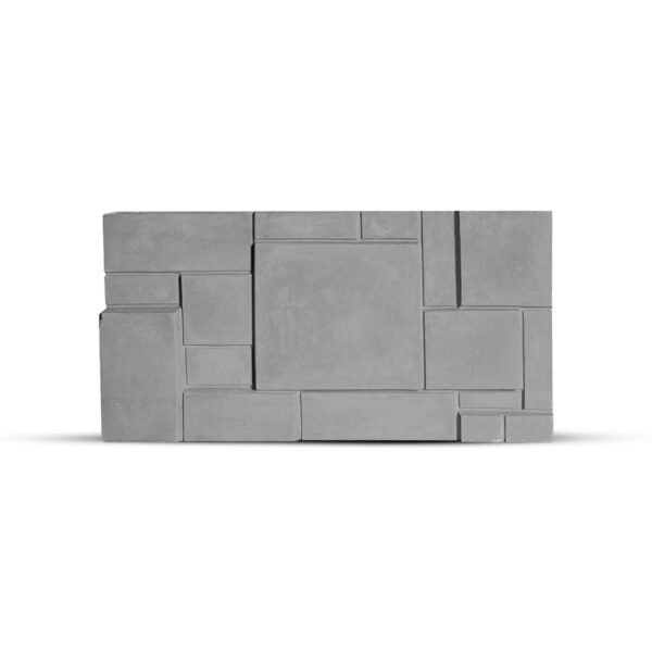Panneau mural décoratif en GRC / GRG au motif géométrique squares moderne, idéal pour sublimer vos façades et intérieurs avec élégance et durabilité.