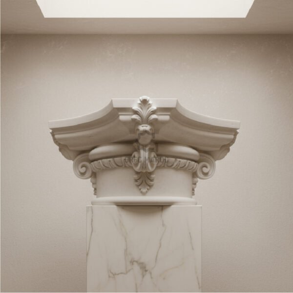 Panneau mural décoratif en GRC / GRG au motif géométrique hexagonal moderne, idéal pour sublimer vos façades et intérieurs avec élégance et durabilité.