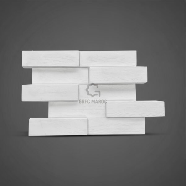 Panneau mural décoratif en GRC / GRG au motif géométrique hexagonal moderne, idéal pour sublimer vos façades et intérieurs avec élégance et durabilité.