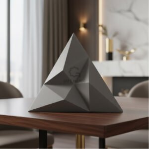 Panneau mural décoratif en GRC / GRG au motif géométrique hexagonal moderne, idéal pour sublimer vos façades et intérieurs avec élégance et durabilité.